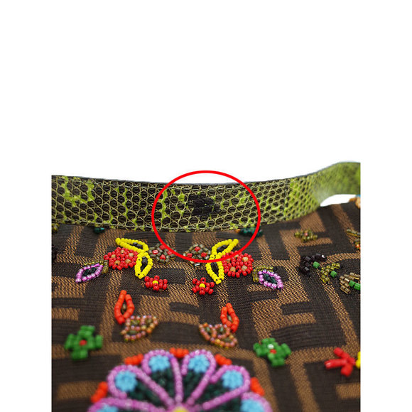 Fendi Pattern Mamma Zucca Bucket Bead Shoulder Bag